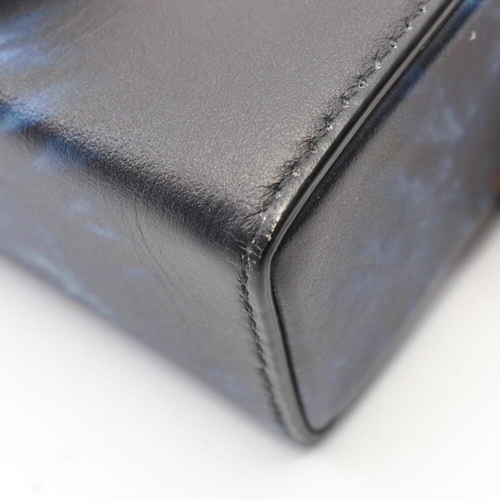 CHRISTIAN DIOR Blue Leather Shoulder Bag - Picture 6 of 8